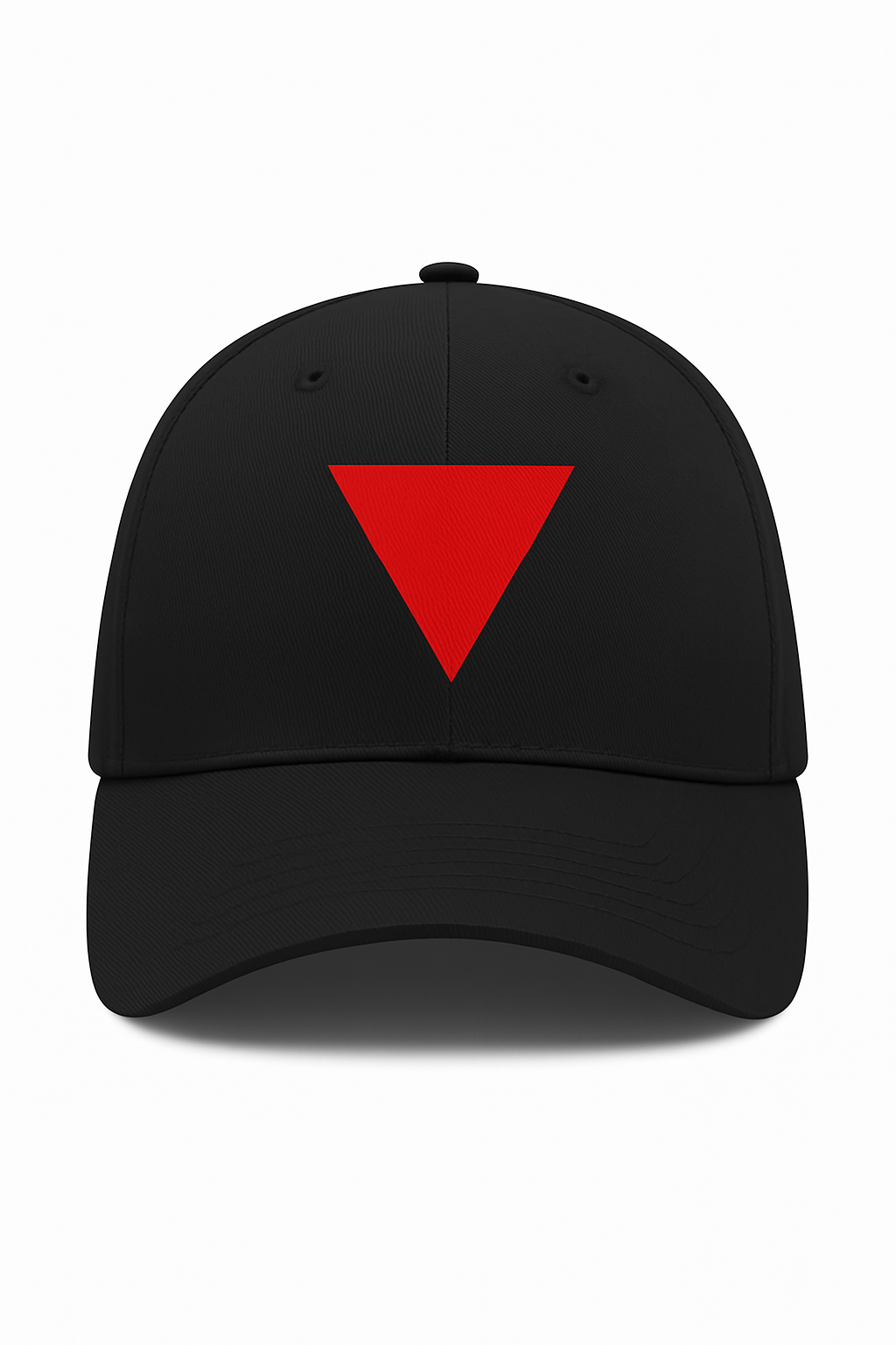 Red Inverted Triangle Resistance Cap – Black